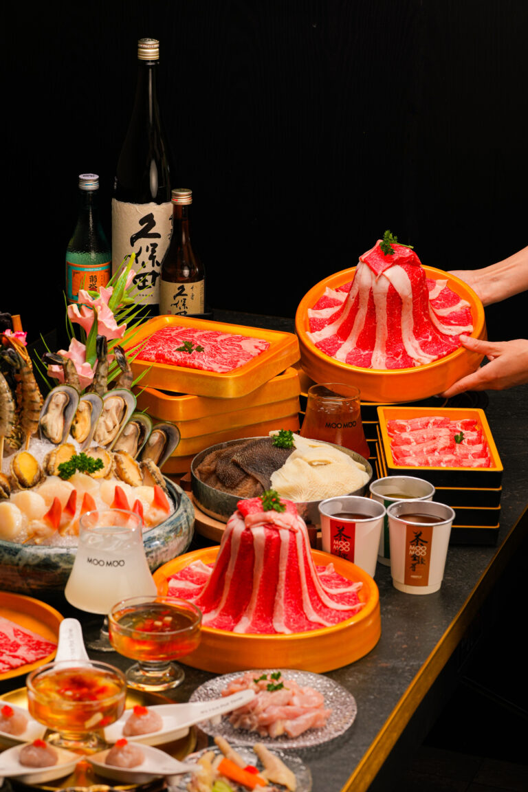 Premium wagyu hotpot at Moo Moo Hotpot Irvine
